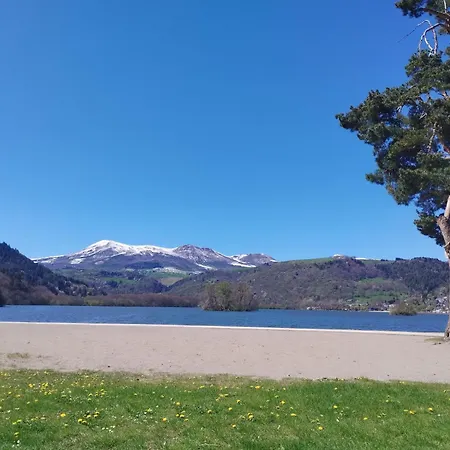 Le Pavin Avec Vue Sur Chateau De Lägenhet