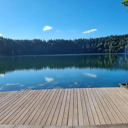 Le Pavin Avec Vue Sur Chateau De Lägenhet *